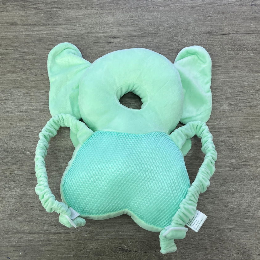 Almohadilla anticaida para bebe azul elefante - Imagem 4