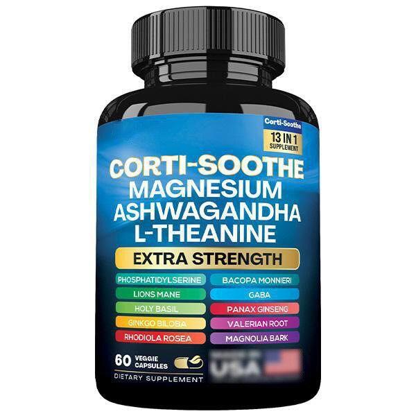 Suplemento Antiestrés Cortisol Balance – Magnesio Glicinato + L-Teanina + Ashwagandha 60 Cápsulas - Imagem 2