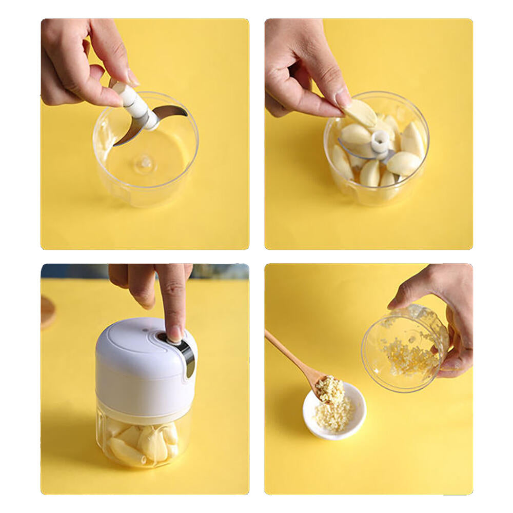 Mini Picador Eléctrico De Alimentos Recargable USB - Imagem 6