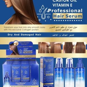 Sérum Capilar con Aceite de Ricino y Vitamina E 100ML – KISS BEAUTY Reparación y Fuerza Intensiva