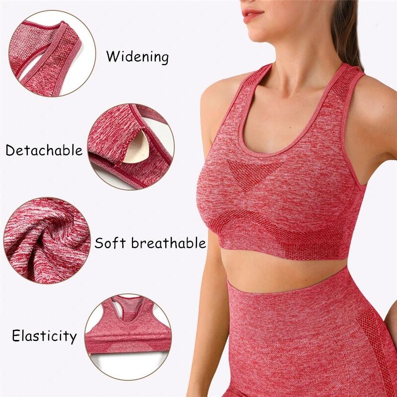 Conjunto Deportivo Mujer 2 Piezas Push Up Negro - Imagem 2