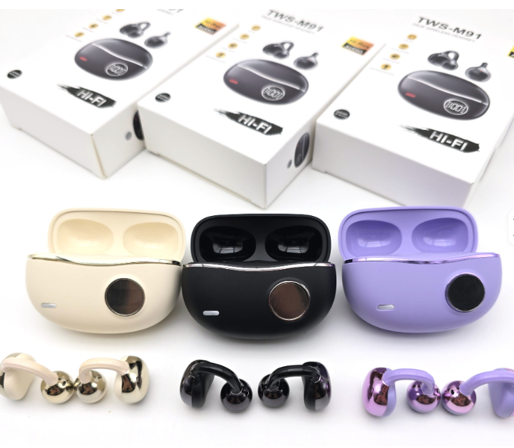 Auriculares Inalámbricos Clip-On TWS-M91 - Imagem 2