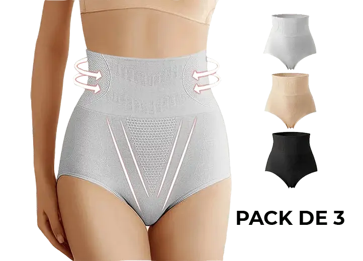 Pack de 3 Bragas Faja moldeadora push up + caja - Imagem 5