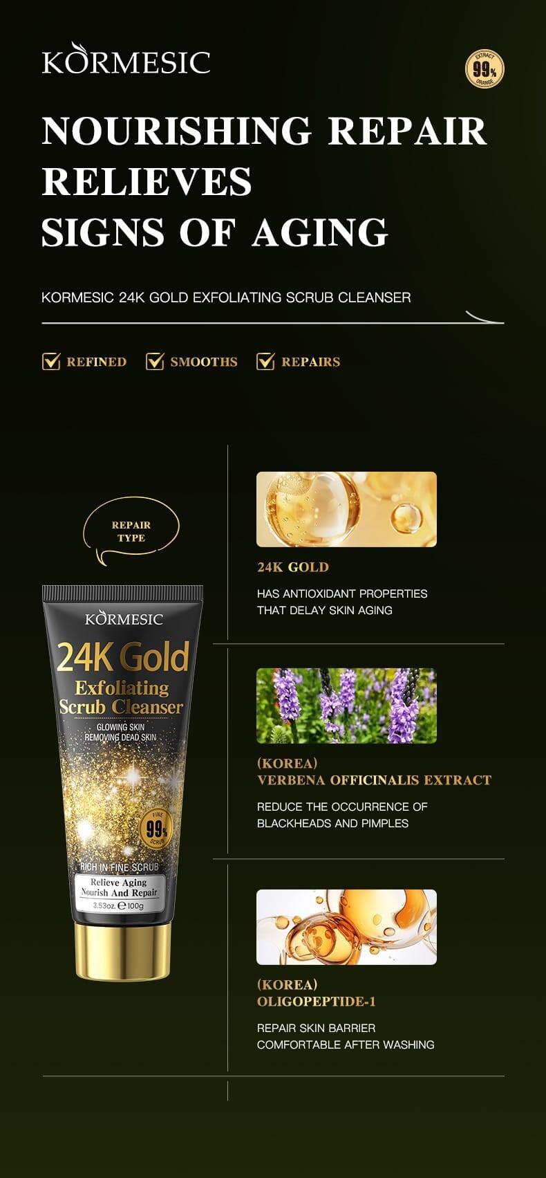 Limpiador Facial Exfoliante 24K – Limpieza Profunda y Renovación con Lujo Dorado - Imagem 2
