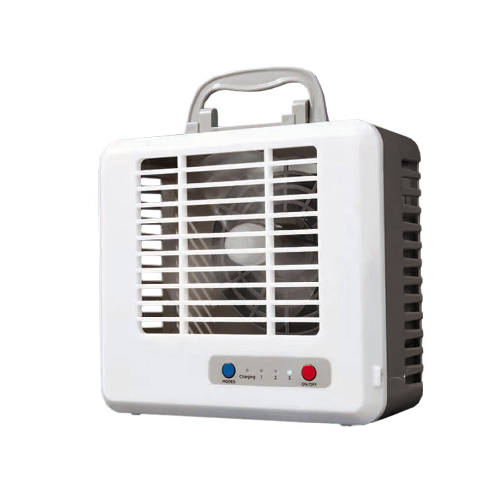 Mini Aire Acondicionado Portátil USB Silencioso, Ventilador de Escritorio con Refrigeración por Aire, Blanco