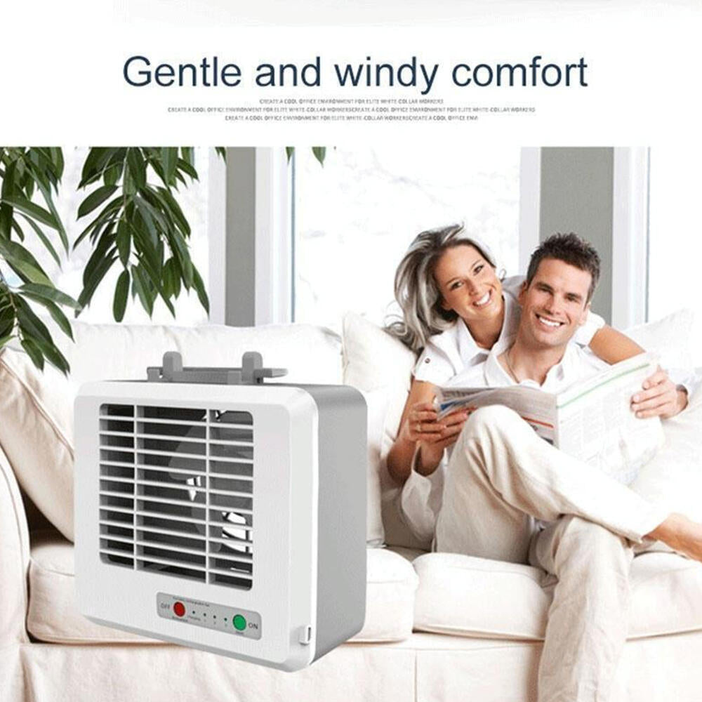 Mini Aire Acondicionado Portátil USB Silencioso, Ventilador de Escritorio con Refrigeración por Aire, Blanco - Imagem 8