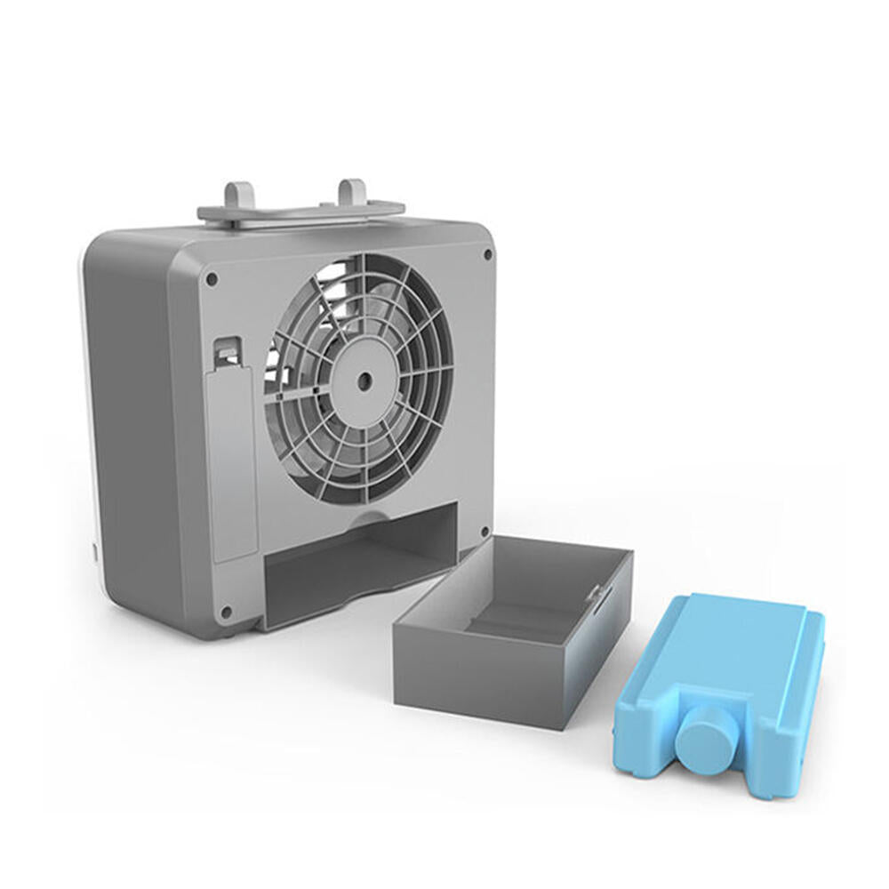 Mini Aire Acondicionado Portátil USB Silencioso, Ventilador de Escritorio con Refrigeración por Aire, Blanco - Imagem 6